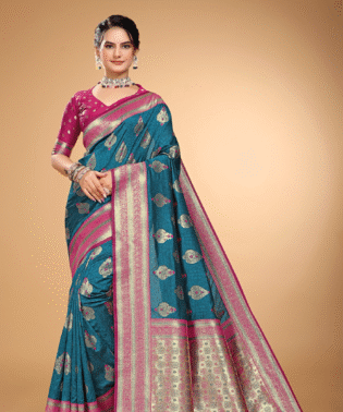 Kaushik Pure Silk 50600 Fabric with Waving