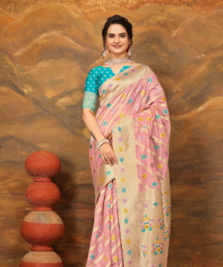 Rang Pure Soft Organza Saree with Waving